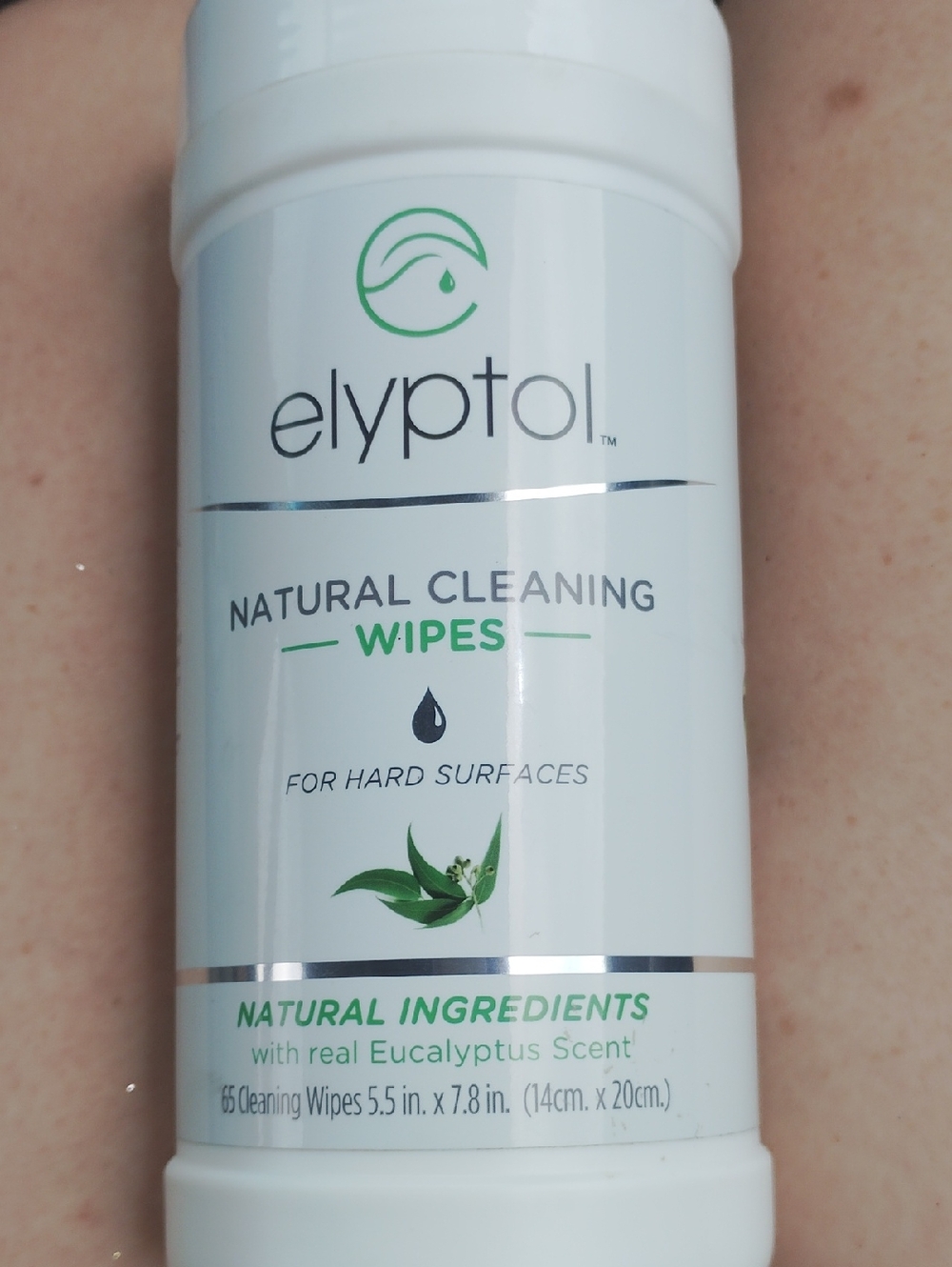 Natural Cleaning Wipes - Eucalyptus Scent (White/Green)